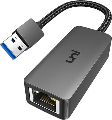 uni USB to Ethernet Adapter, Driver Free USB 3.0 to Gigabit Ethernet LAN Network Adapter, 100/1000 Mbps RJ45 Internet Adapter Compatible with Laptop, MacBook, Surface, PC with Windows, XP, Mac/Linux