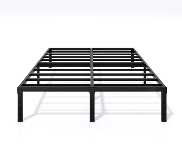LUMUNANCE Metal Bed Frame Full Size - 14 Inch Heavy-Duty Full Platform Bed Frame No Box Spring Needed, Easy Assembly, Noise-Free, Sturdy Mattress Foundation, Underbed Storage Space