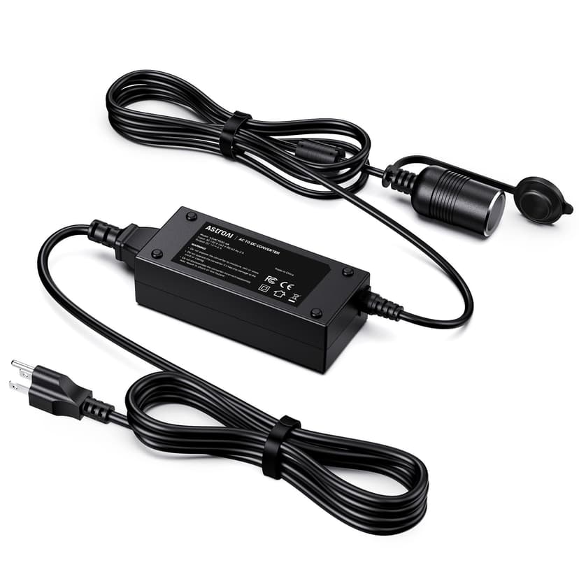 AstroAI AC to DC Converter, 6A/72W/110V to 12V Converter, Car Cigarette Lighter Socket AC/DC Power Supply Adapter Transformer for Car Refrigerator, and Other Car Devices