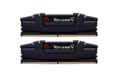 G.SKILL RipjawsV Series DDR4 RAM (XMP) 16GB (2x8GB) 3200MT/s CL16-18-18-38 1.35V Intel AMD Desktop Computer Memory U-DIMM - Black (F4-3200C16D-16GVKB)
