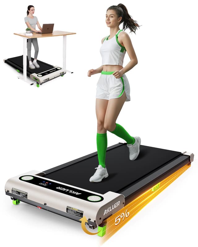 Walking Pad with Incline, Akluer Incline Treadmills for Home, 2.5 HP Under Desk Treadmill Small with Remote Control, Walking Pad Small Treadmill with LED Display