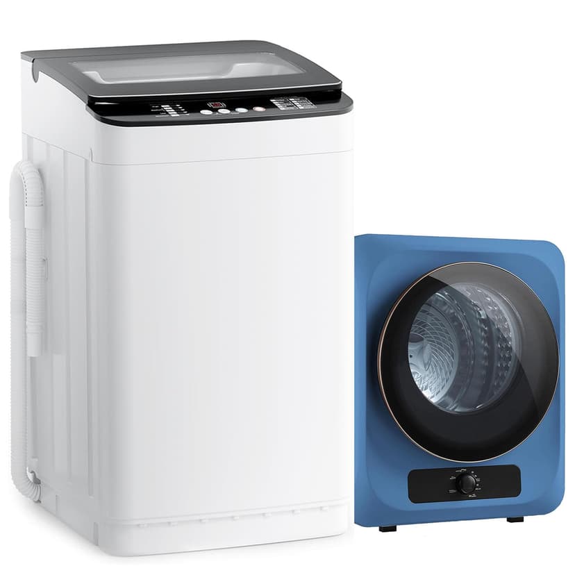 Auertech Portable Washer and Dryer Combo Set, 28 lbs Fully Automatic Washing Machine, 1.5 CuFt Portable Dryers, Compact Washer and Dryer for Apartment, RV, Dorm