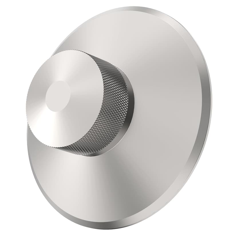 Preffair 1x Stainless Steel Heavy Turntable Weight Stabilizer Silver 13-Ounce Audiophile LP Turntable Weight Vibration Reducer with Protective Soft Pad for HiFi LP Record Player Vinyl Disc