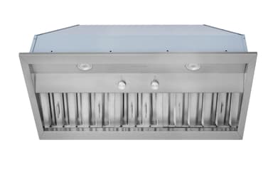 Hauslane Range Hood Insert 36 Inch, Hood Vent for Kitchen | Low Noise Performance, Professional-Grade Baffle Filters, LED Lamps, Stainless Steel Ductless Hood, Built in Range Hood 18.5” Deep