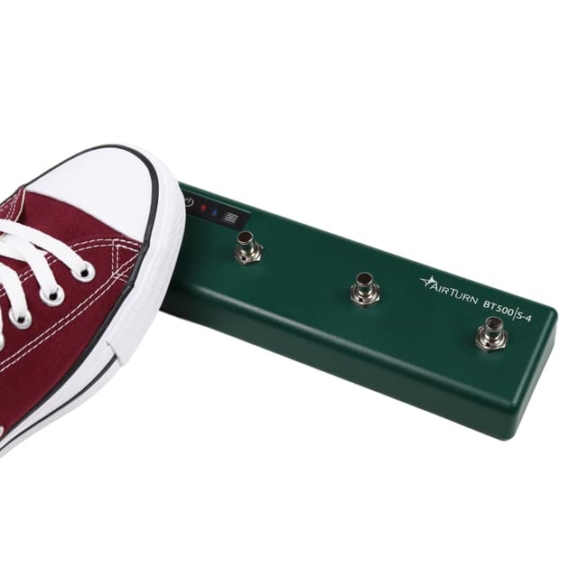 AirTurn BT500S-4 Bluetooth Pedal Page Turner DAW MIDI App Controller