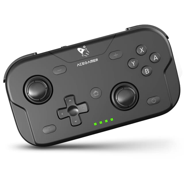AceGamer Wireless Pocket Controller for Nintendo Switch/Switch 2/Android/iOS/PC/Steam Deck/Phone,1000Hz Polling Rate, Bluetooth Controller with Lift-and-Lock Joysticks/6-Axis Gyroscope/Turbo/Vibration (Black)