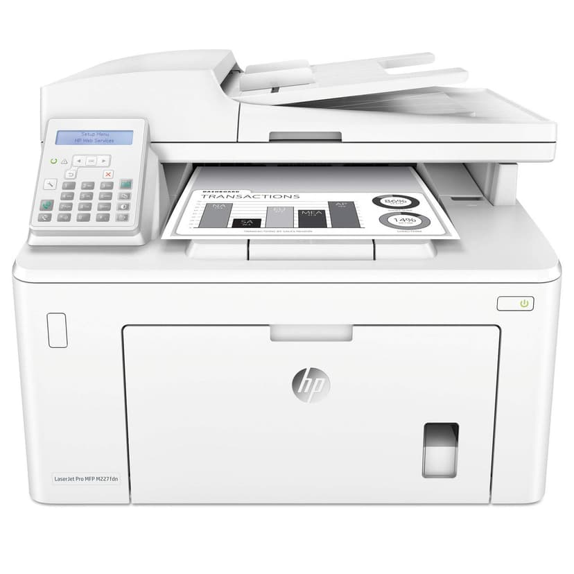 HP Laserjet Pro MFP M227fdn Monochrome All-in-One Printer with Built-in Ethernet & 2-Sided Printing, (G3Q79A)