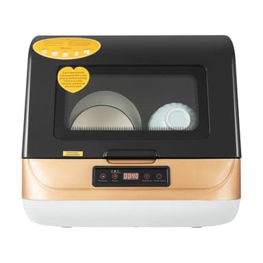 APOUDM Dishwasher Portable 800W Automatic Dishwashing Machine 110V Mini Countertop Dishwasher with 4 Washing Mode and 6L Water Tank for Dishes Knives Forks Spoons Chopsticks Cups