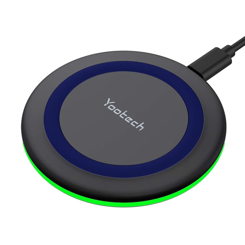 Yootech Wireless Charger,10W Max Wireless Charging Pad Compatible with iPhone 17/17 Pro/17 Pro Max/Air/16/15/14/13/SE 2022/12/11,Samsung Galaxy S25/S24/S23,for AirPods Pro 3(No AC Adapter)