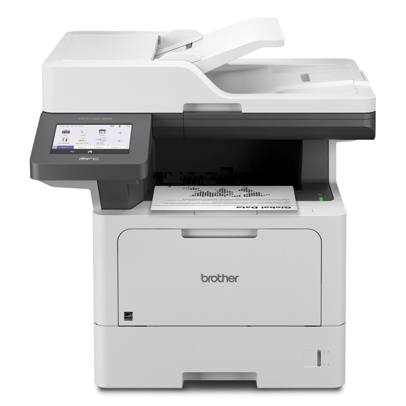 Brother Professional Laser Printer All-in-One with Scanner and Copier, High-Speed 50 ppm Monochrome Printing, Wireless Network Ready, Dual-Band WiFi, Auto 2-Sided Print (MFC-L5915DW)