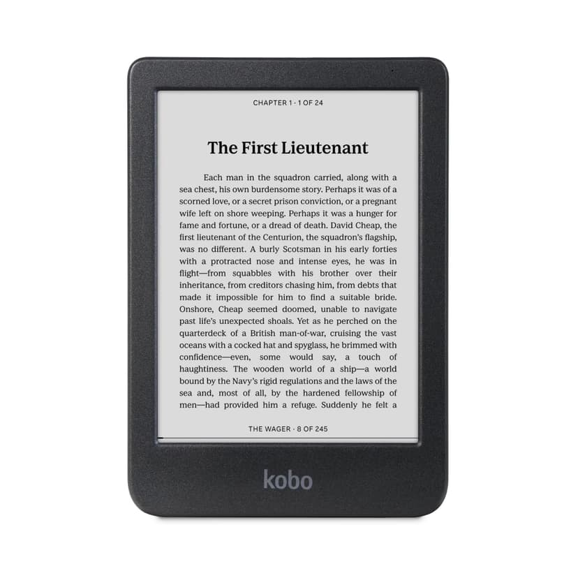 Kobo Clara BW | eReader | 6β Glare-Free Touchscreen with ComfortLight PRO | Dark Mode Option | Audiobooks | Waterproof | 16GB of Storage | Black