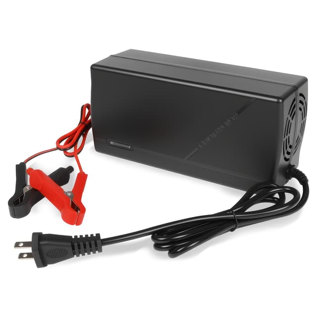 48V 10A LiFePO4 Battery Charger, 58.4V Lithium Battery Charger, Fast Charging, Over-Current and Over-Voltage Protection for 48V Lithium Iron Phosphate Batteries