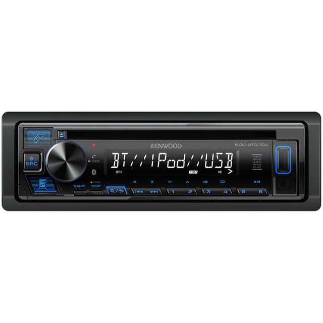 KENWOOD KDC-BT370U CD Car Stereo with Bluetooth, AM/FM Radio, Front High Power USB, Alexa Built in