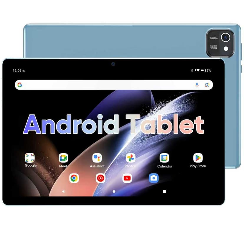 Tablet 10 inch Android Tablets, 6GB RAM 64GB ROM 512GB Expand, Quad-Core Processor, 1280x800 LCD Touch Screen, WiFi, Dual Camera, BT, 6000mAh Battery
