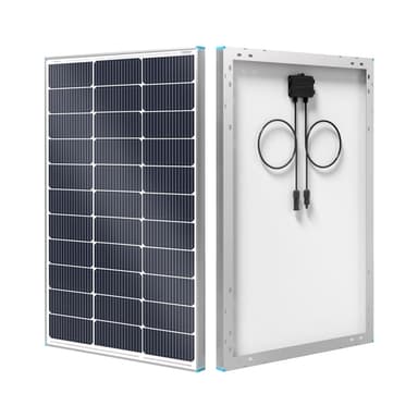 Renogy 100W Solar Panel N-Type, 12V 100 Watt Solar Panel 16BB 25% High-Efficiency, N-Type Solar Panels for RV Marine Boat Trailer Camper Rooftop Farm and Other Off-Grid System