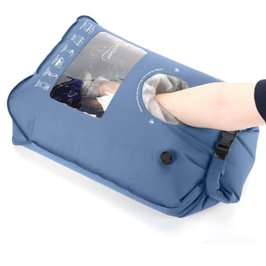 Wash Bag Portable Washing Machine for Camping Travel Laundry Washing Bag Baby Clothes Manual Washer Dry Bags Self-sufficient Hand Wash Clothes for Outdoor Traveller RV Backpacking Adventures Essential