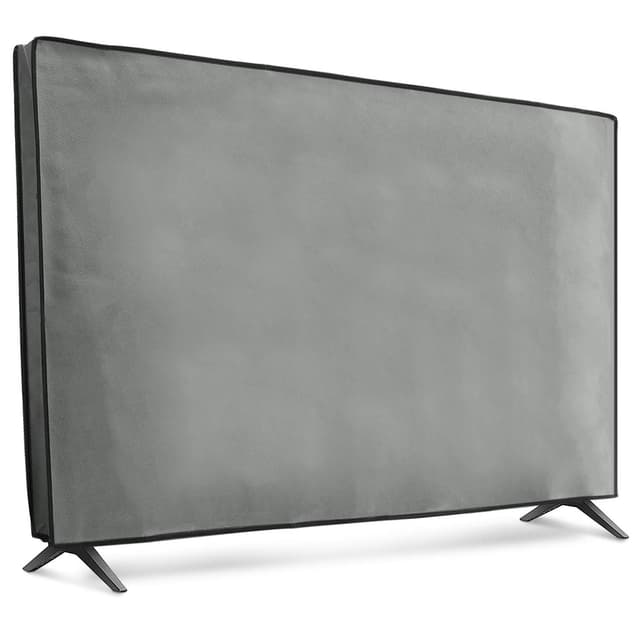kwmobile Dust Cover for 55" TV - Fabric Case TV Protector for Indoor Flat Screen TVs - Light Grey