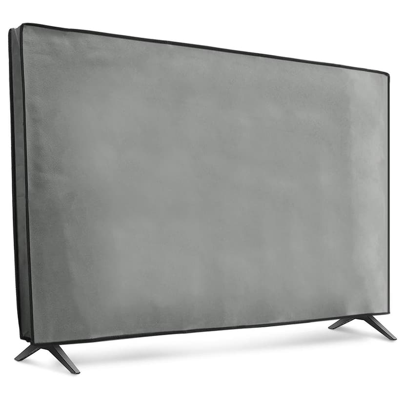 kwmobile Dust Cover for 55" TV - Fabric Case TV Protector for Indoor Flat Screen TVs - Light Grey
