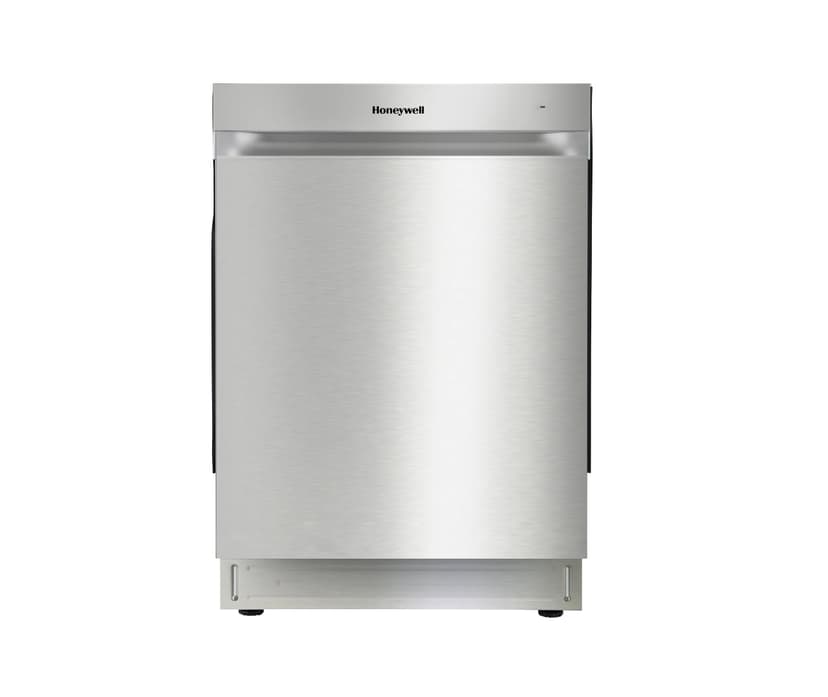 Honeywell 24 Inch Dishwasher with 12 Place settings, 7 Washing Cycles, Stainless Steel and Plastic Tub, UL/Energy Star- Stainless Steel