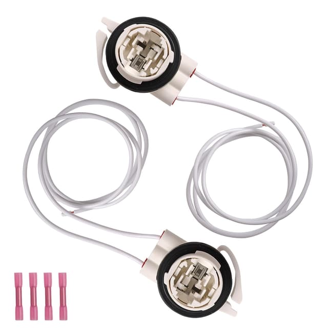 Light Socket Wire Harness Pigtail Repair Kit LED Standard, Bulbs# 4114,4157,3157,Replaces# 19258649, LS94,645-607,Turn Signal Lamp Socket,Daytime Running Light Socket,Brake Light Socket(2Pcs)