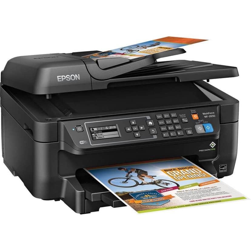 Epson Workforce WF-2650 All-in-One Wireless Color Printer with Scanner, Copier and Fax