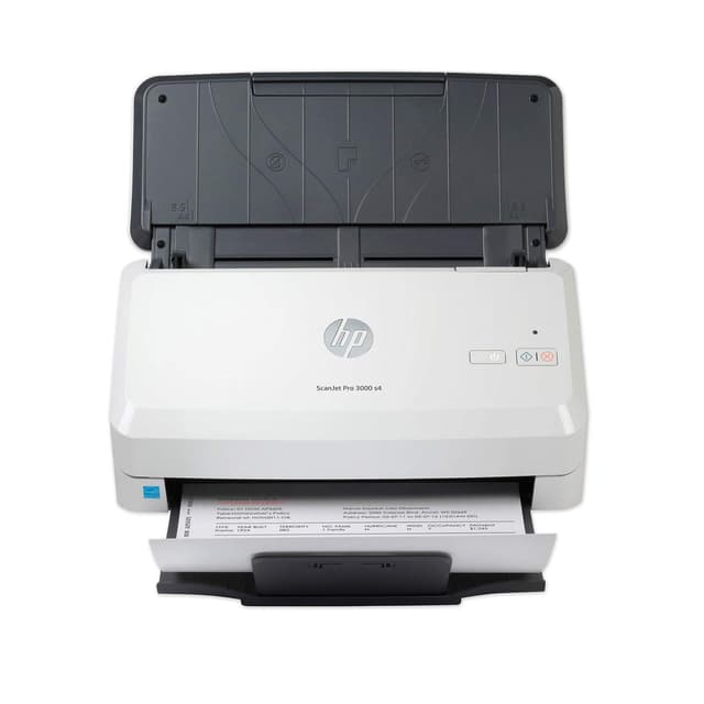 HP ScanJet Pro 3000 s4, Fast 2‑Sided Scanner with Auto Document Feeder, Best for Small Business (6FW07A)