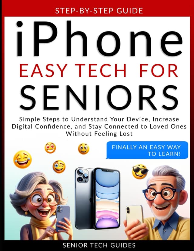 iPhone Easy Tech For Seniors: Simple Steps to Understand Your Device, Increase Digital Confidence, and Stay Connected to Loved Ones Without Feeling Lost