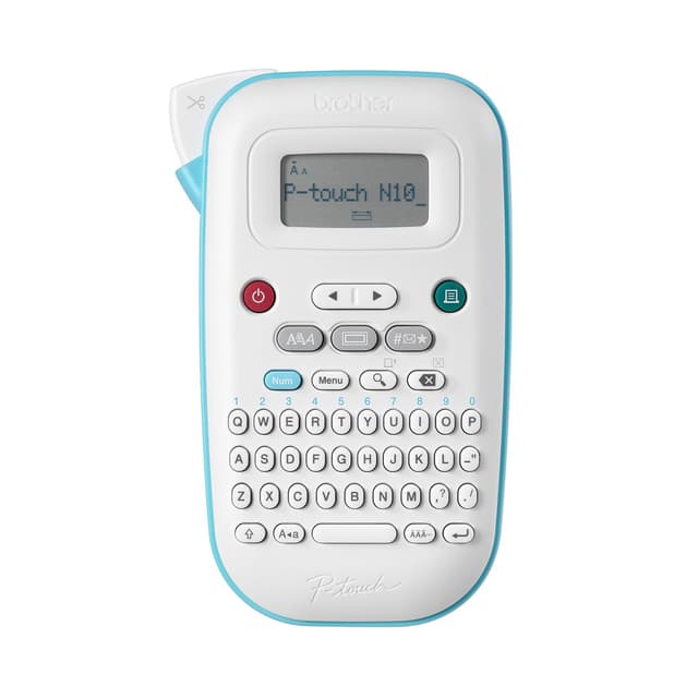 Brother P-Touch PT-N10 Personal Handheld Label Maker, Portable and Prints, P-Touch Btag ~½” (12mm) Wide Color Personalized Label Tapes,