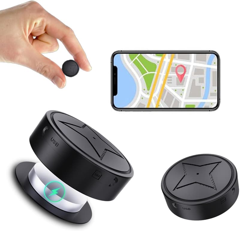 GPS Tracker for Vehicles, No Subscription, GPS Strong Magnetic Vehicle Anti-Lost Tracker, Smallest Locator Real Time, Anti-Theft Micro GPS Tracking Device with Free App, 2026 Upgraded (Model PG12-4)