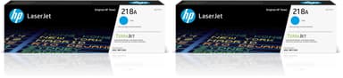 HP 218A Cyan Toner Cartridge | Works with Color LaserJet Pro 3201, MFP 3301 Series | W2181A , (Pack of 2)