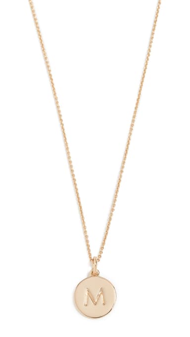 Kate Spade New York Gold-Tone Alphabet Pendant Necklace, 18"