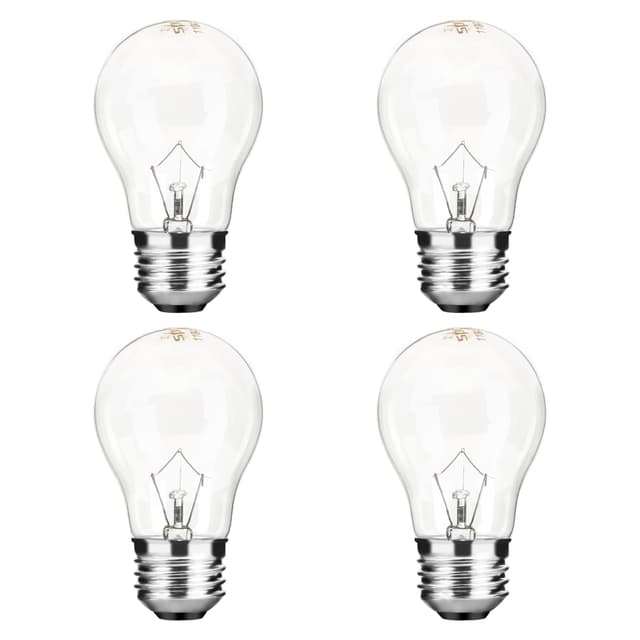 Appliance Oven Light Bulb A15 40W High Temperature 500 Degrees Resistant for Refrigerator Over Stove Microwave Range Hood Lava Lamp Replacement Bulb E26 Medium Base 120V Warm White