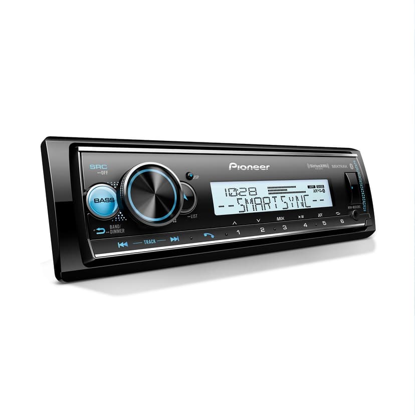 Pioneer MVH-MS512BS Marine Digital Media Receiver – Bluetooth, SiriusXM, USB, FLAC, Conformal Coating, Color Change, White Display for Outdoor, AM/FM Radio, Hi-Volt RCA, iPhone/Android Compatible