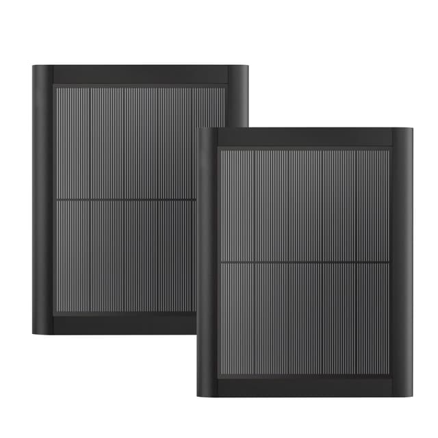 Ring Solar Panel(2nd Generation), 5W Ring Solar Panel Charger with Mount for Stick Up Camera & Pro, Spotlight Plus & Pro, Stick Up Cam Battery, Spotlight Cam Battery (2 Pack Black)