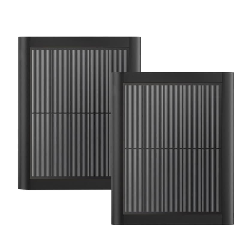 Ring Solar Panel(2nd Generation), 5W Ring Solar Panel Charger with Mount for Stick Up Camera & Pro, Spotlight Plus & Pro, Stick Up Cam Battery, Spotlight Cam Battery (2 Pack Black)