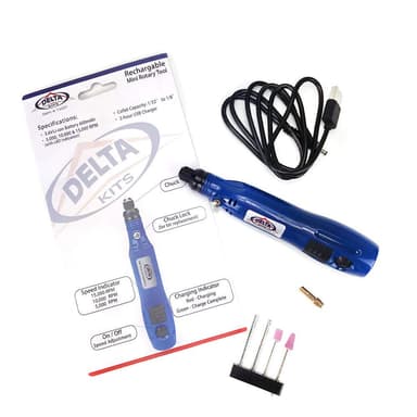 Delta Kits Mini Rotary Tool Drill - Professional Rock Chip Windshield Repair Tools