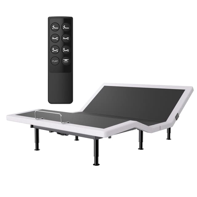 Yireehome Adjustable Bed Frame King Size with Wireless Remote, USB, Head Foot Incline, Underbed Light, Zero Gravity, Heavy Duty Platform Bed Base
