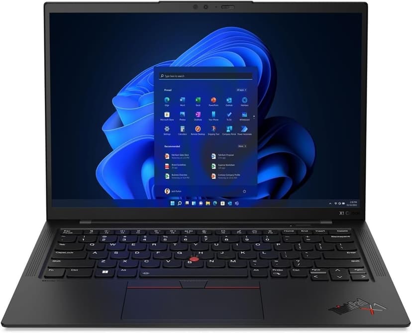 Lenovo Gen 11 ThinkPad X1 Carbon Laptop with Intel Intel Core i7-1365U vPro Processor, 14" WUXGA 100% sRGB 400 nits Touchscreen, 32 GB LPDDR5 1 TB SSD, Fingerprint, Backlit KB, Windows 11 Pro