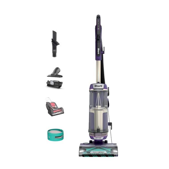 Shark POWERDETECT Upright Vacuum Cleaner with HEPA Filter, Heavy Duty Vacuum with Powerful Suction for Pet Hair Pickup, DuoClean Technology, Powered Lift-Away, Ideal for Carpets & Hardfloors, AZ4002