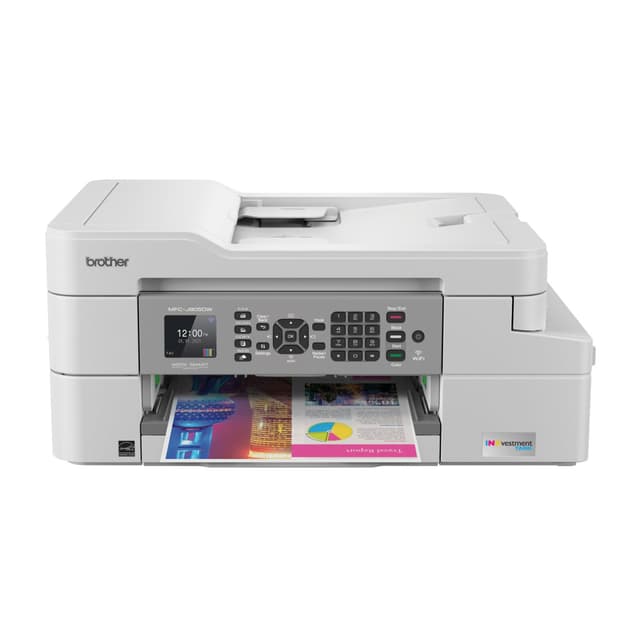 Brother MFC-J805DW INKvestmentTank Color Inkjet All-in-One Printer with Mobile Device and Duplex Printing with Up to 1-Year of Ink in-Box, White, One Size, Amazon Dash Replenishment Ready