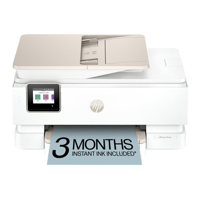 HP Envy Photo 7975 Wireless Color Inkjet Photo Printer, Print, scan, Copy, Easy Setup, Mobile Printing, Best-for-Home, 3 Month Trial of Instant Ink Included, AI-Enabled (B63K3A)
