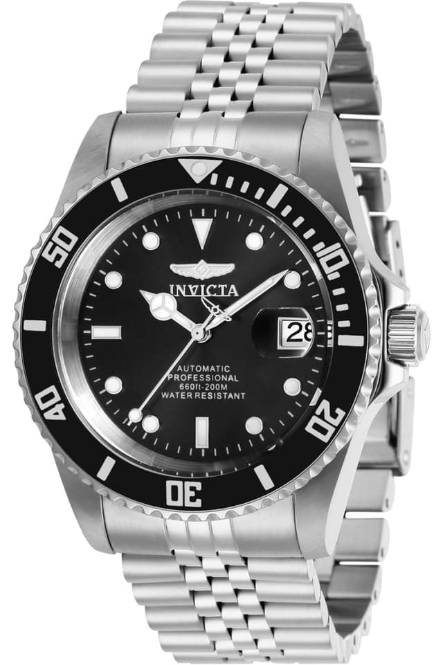 Invicta Men's Pro Diver Automatic Watch with Stainless Steel Band (Model: Silver)