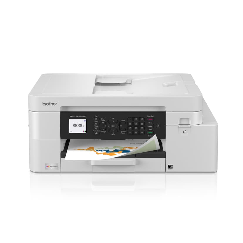 Brother INKvestment 4355 Wireless Color Inkjet All-in-One Printer with 1.8” Color Display and Manual Feed Slot | Includes Refresh Subscription Trial(1) (MFC-J4355DW)