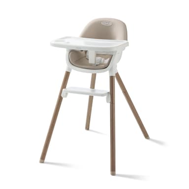Graco Ready2Dine 4-in-1 Highchair, Portable High Chair with 4 Growing Stages, Foldable Baby High Chair, Toddler Feeding Seat, Youth Stool, and Big Kid Seat, Linden