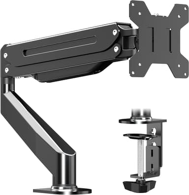 Suptek Monitor Mount Gas Spring Monitor Arm Desk Mount Fully Adjustable Fits 17 20 22 23 24 26 27 32 35 inch Monitors Weight Capacity up to 24.25 lbs