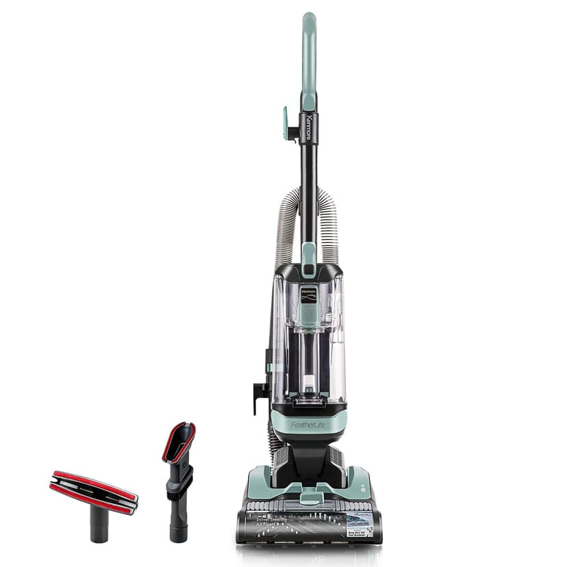 Kenmore DU1275 Featherlite Bagless Upright Vacuum Lightweight Carpet Cleaner with 4 Height Adjustment, Hair Eliminator Brushroll & 2 Cleaning Tools
