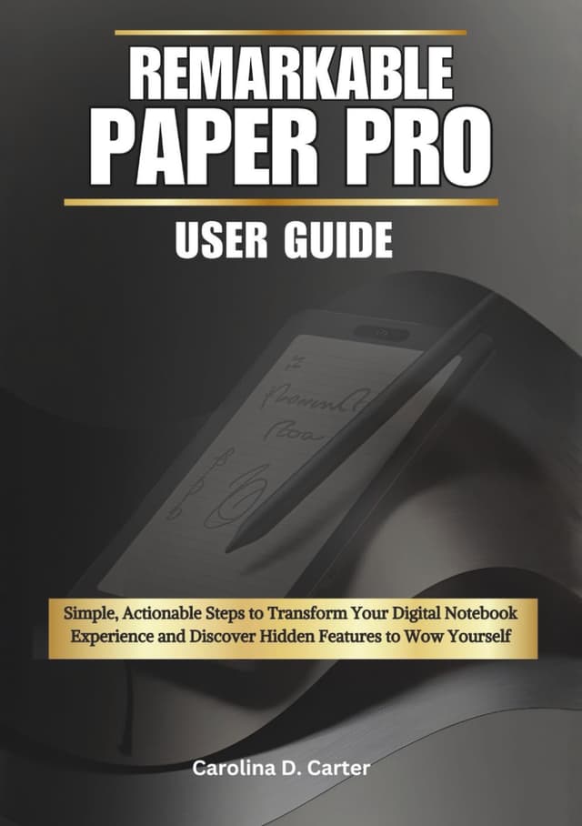 REMARKABLE PAPER PRO User Guide: Simple, Actionable Steps to Transform Your Digital Notebook Experience and Discover Hidden Features to Wow Yourself ... PAPER PRO MASTERY GUIDE COLLECTION)