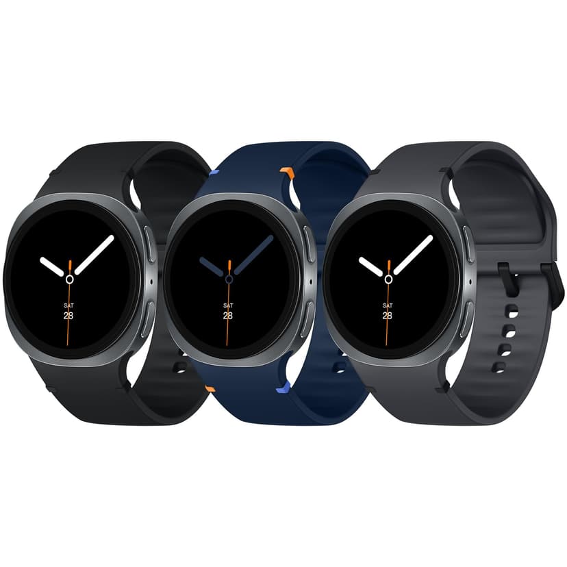 Acextro 3 Pack Sport Bands Compatible with Samsung Galaxy Watch 8/8 Classic Band 40mm 44mm 46mm (2025) - No Gap Silicone Soft Waterproof Galaxy 8 Strap for Men Women