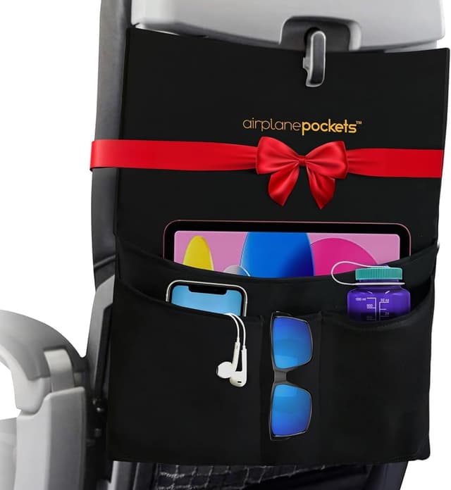 Airplane Pockets - Airplane Accessories - Plane Travel Essentials - Travel Organizer - Seat Storage Organizer - Air Travel Essentials - Seatback Organizer - International Travel Accessories Must-Haves