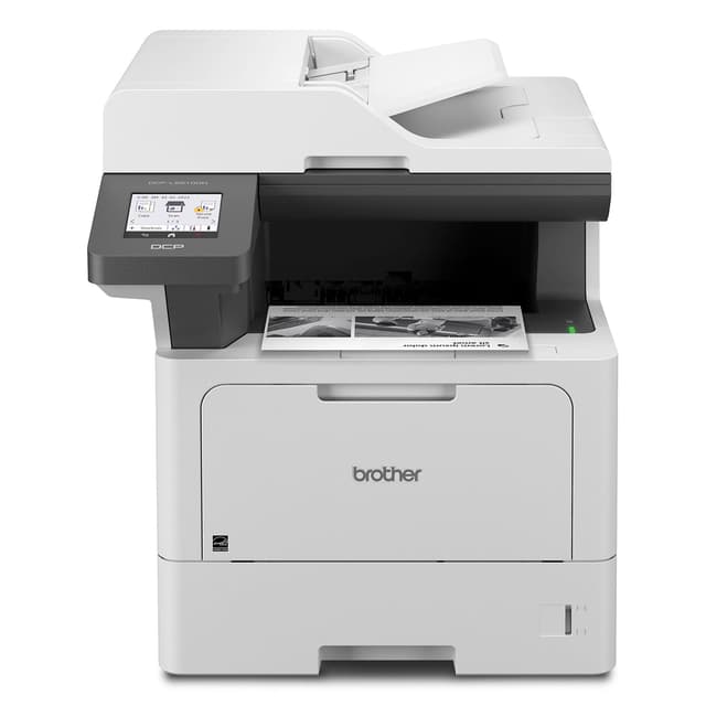 Brother DCP-L5510DN Business Monochrome Laser All-in-One Printer with Duplex Printing and Networking, Works with Alexa